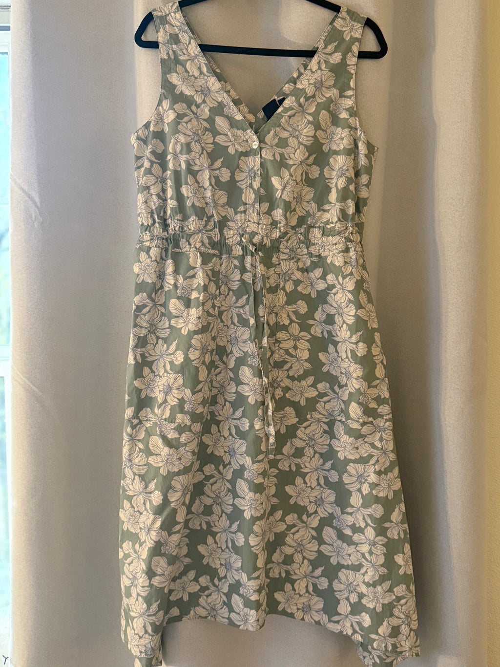 Floral Tie-Waist Midi Dress by Gap