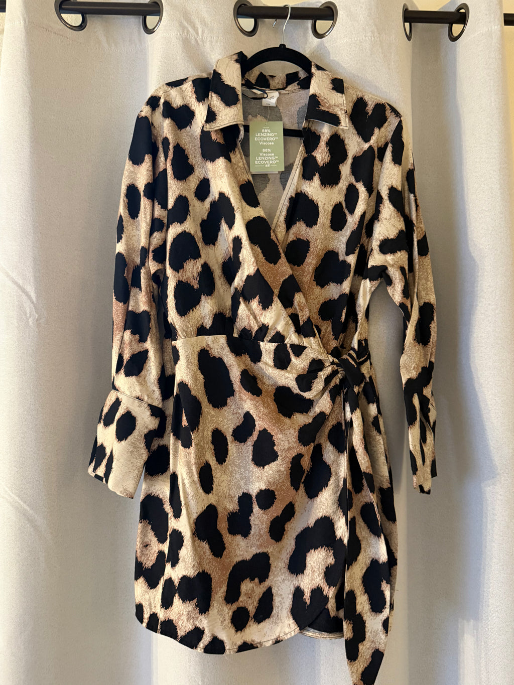 Leopard Luxe Wrap Mini Dress by H&M